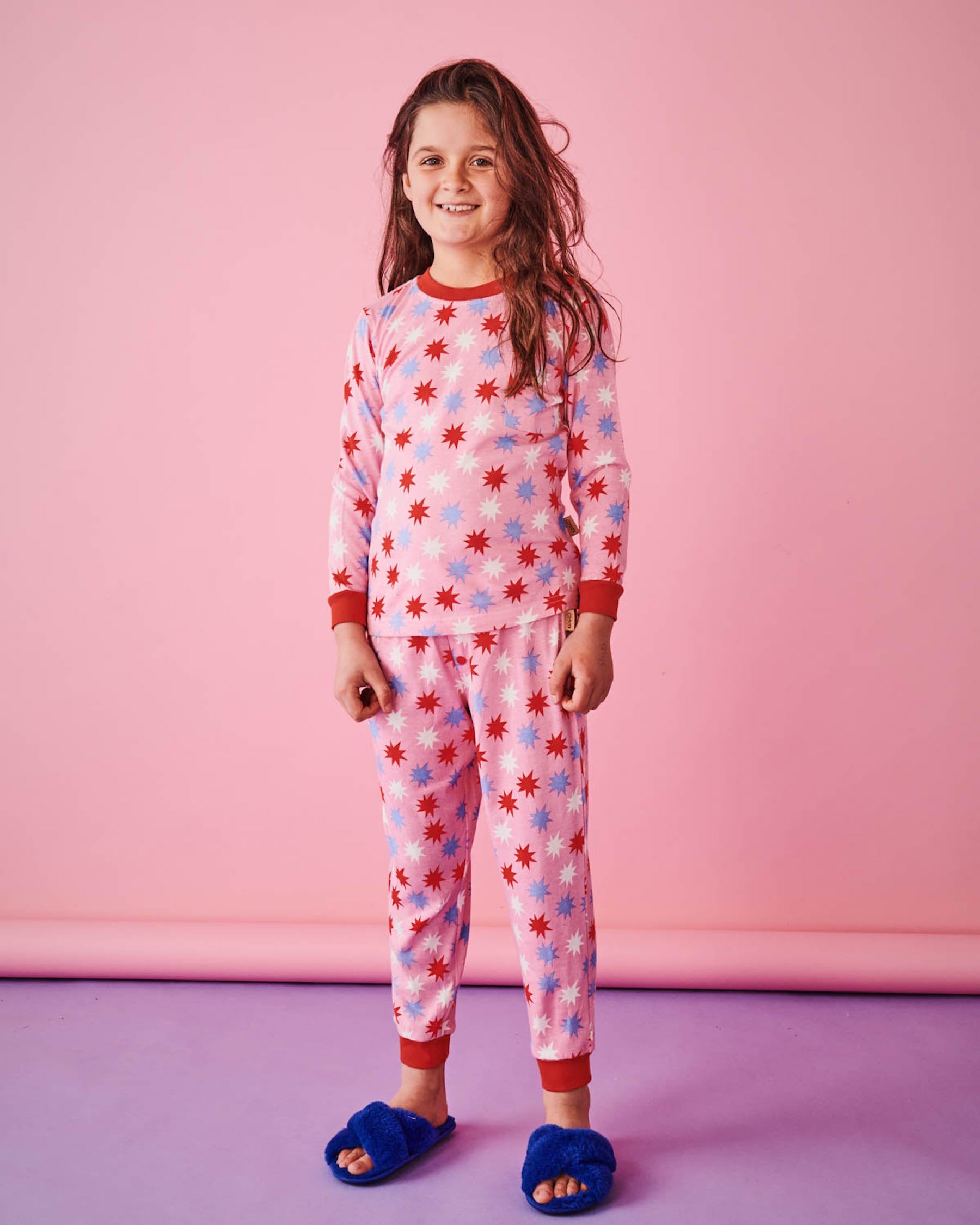 Cotton Pajama Set in Soft Rose – KIP.