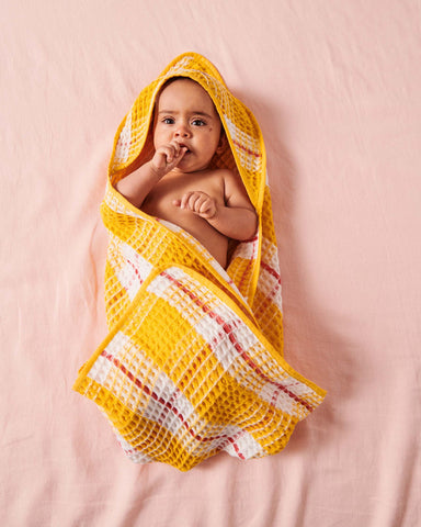 Lemon Meringue Waffle Baby Towel