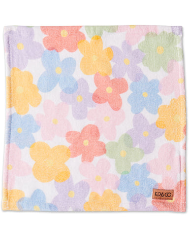 Paper Daisy Printed Terry Face Washer