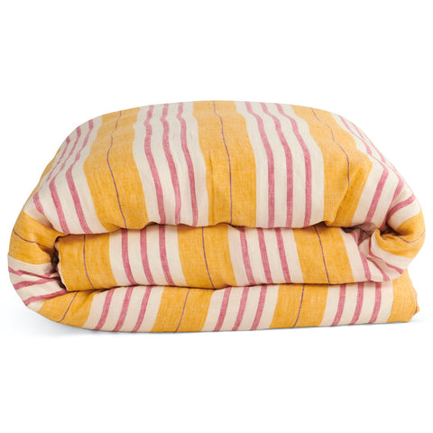Sweet Stripe Woven Linen Quilt Cover (US)