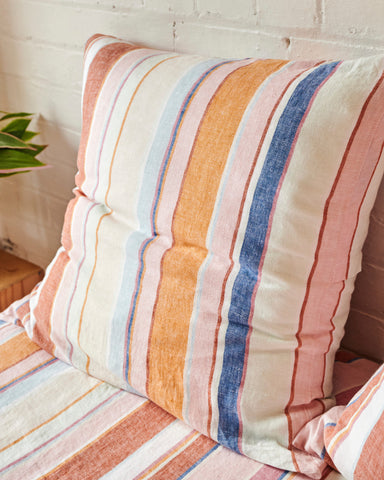 Jaipur Stripe Linen European Pillowcases