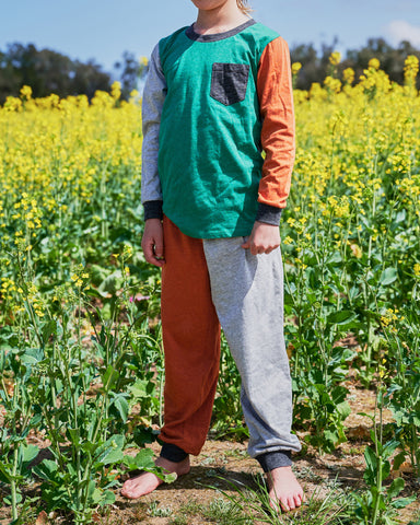Woodlands Organic Cotton Long Sleeve Top & Pant Pyjama Set