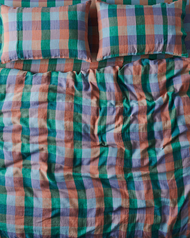 Skyline Tartan Linen Pillowcases