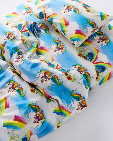 Kip&Co x Rainbow Brite Magic Sky Organic Cotton Fitted Sheet (US)