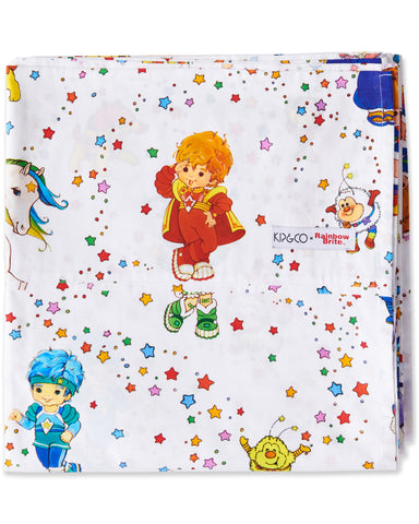 Kip&Co x Rainbow Brite Star Shower Organic Cotton Flat Sheet (US)
