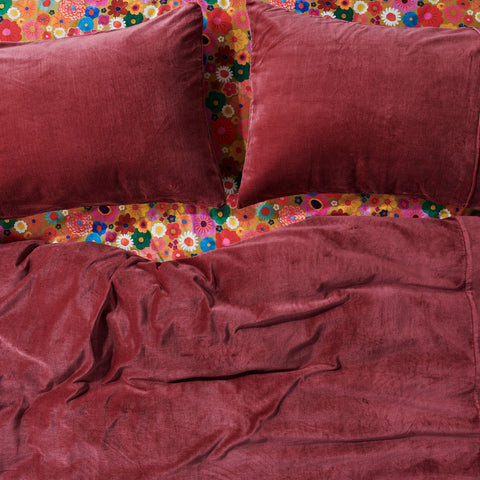 Foxglove Velvet Pillowcases