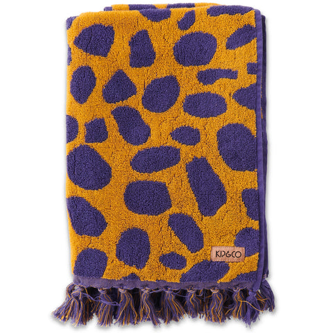 Puddles of Blue Terry Bath Towel