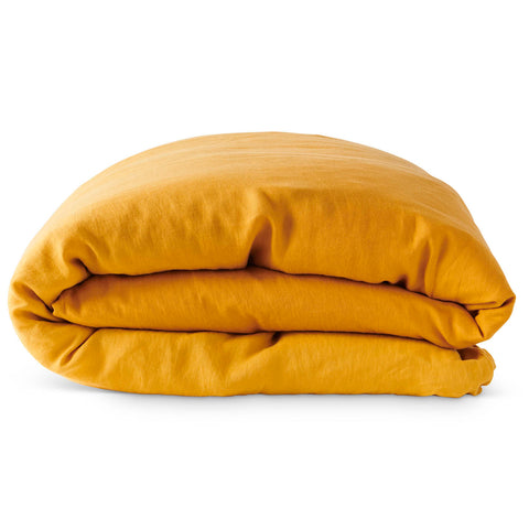 Mustard Linen Quilt Cover (US)