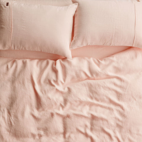 Rose Linen Pillowcases