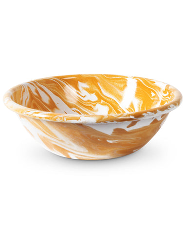 Golden Marble Enamel Salad Bowl