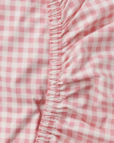 Gingham Candy Organic Cotton Fitted Sheet (US)