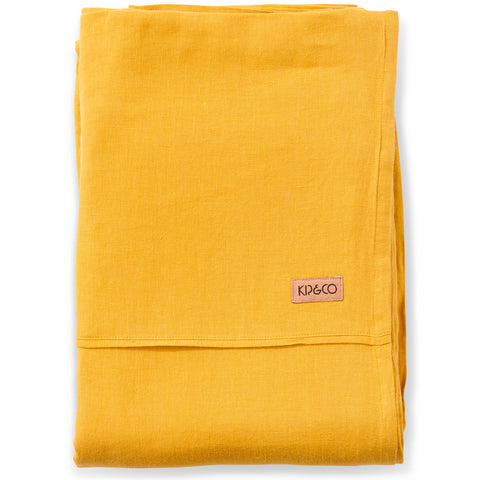 Mustard Linen Flat Sheet (US)