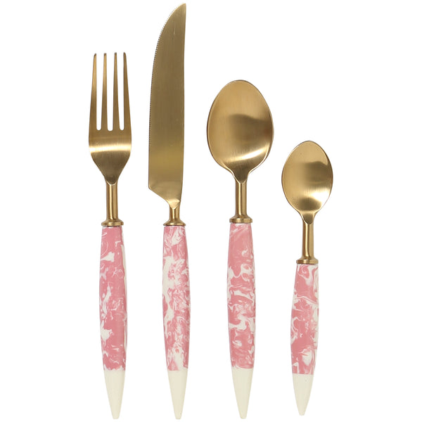 Pink Rhinestone Cutlery Utensil Set – BlingPink USA