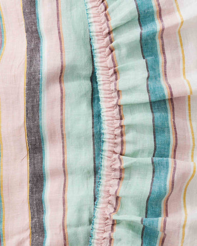 Hat Trick Woven Stripe Linen Fitted Sheet (US)