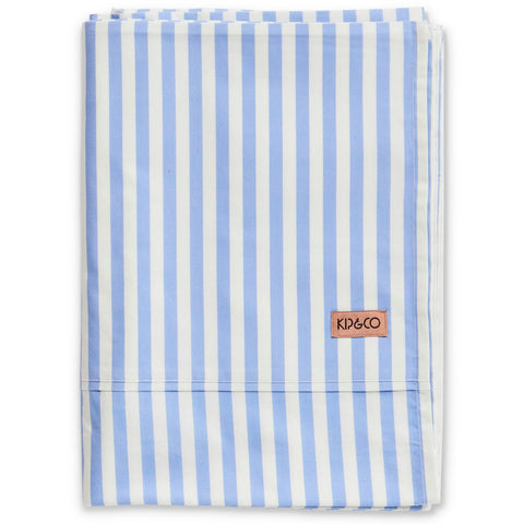 Seaside Stripe Organic Cotton Flat Sheet (US)