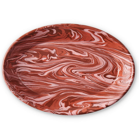 Desert Swirl Enamel Oval Platter