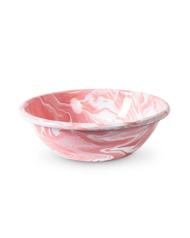 Pink Marble Enamel Cereal Bowl 2P Set