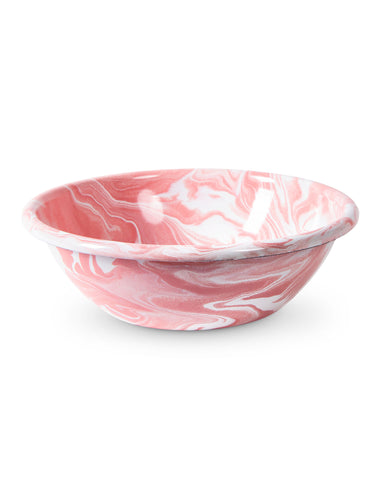 Pink Marble Enamel Pasta Bowl 2P Set