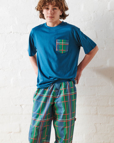 Tartan Fun Men's Organic Cotton Tee & Pant Pyjama Set