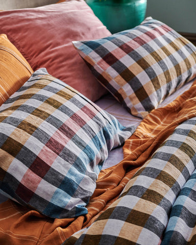 Treasure Tartan Linen Pillowcases