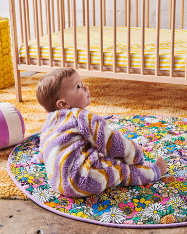 Bliss Floral Quilted Baby Play Mat