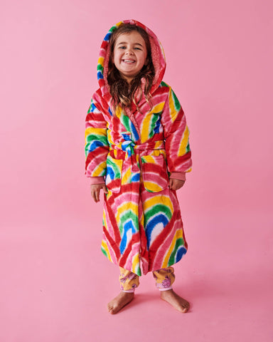 Rainbow Spray Kuddle Kids Robe