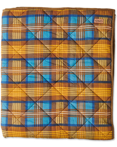 Cosy Tartan Organic Cotton Quilted Kids Bedspread