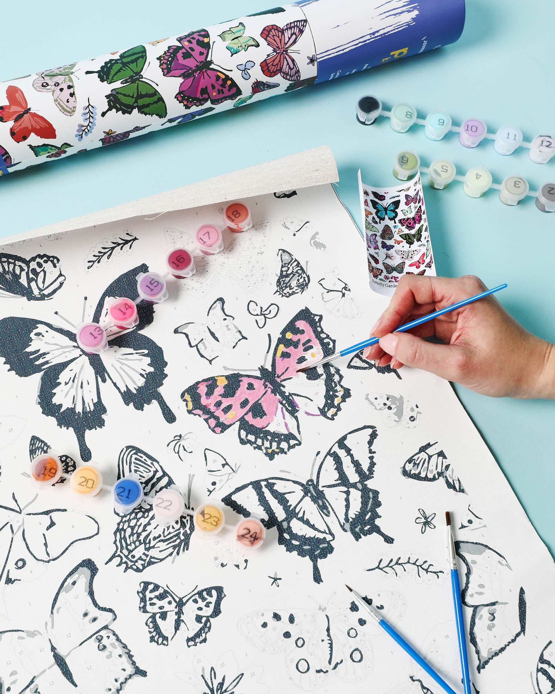 Kip&Co X Journey Of Something Butterfly Garden Adult Paint By Numbers –  Kip&Co USA