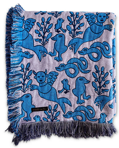 Kip&Co X Mirka Mermaid Dreaming Tapestry Blanket