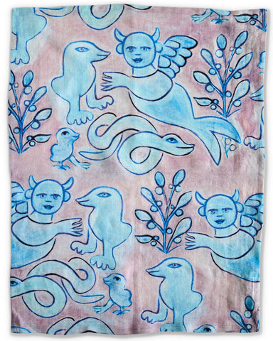 Kip&Co X Mirka Mermaid Dreaming Linen Tea Towel