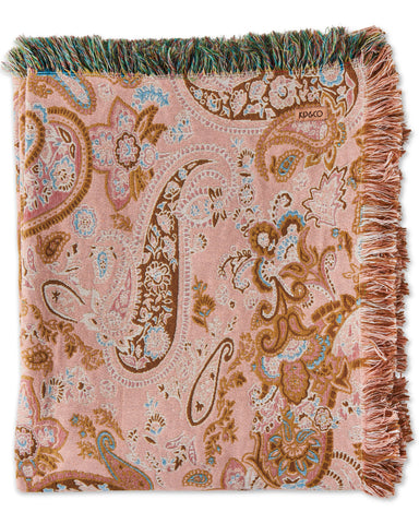 Paisley Paradise Tapestry Throw