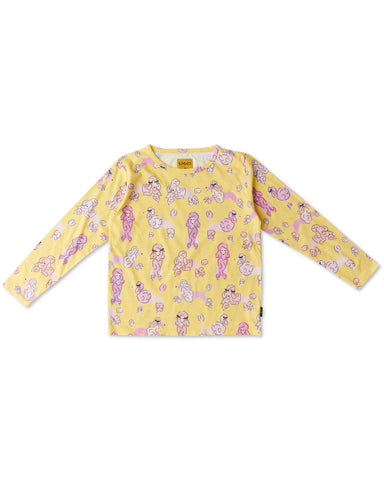 Pink Poodle Organic Cotton Long Sleeve Top