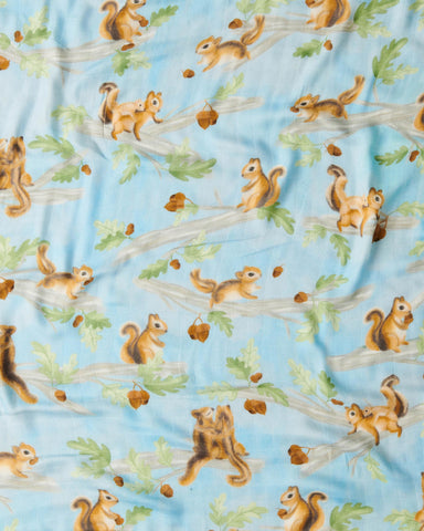 Squirrel Scurry Bamboo Swaddle