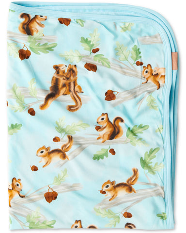 Squirrel Scurry Organic Cotton Snuggle Blanket
