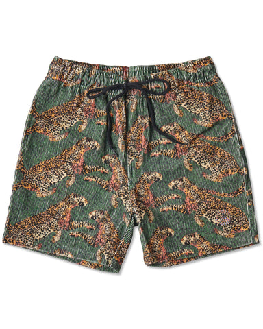 Cheetah Corduroy Shorts