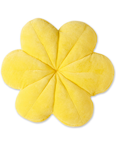 Lemon Drop Velvet Petal Cushion