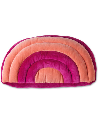 Love Me Velvet Rainbow Cushion