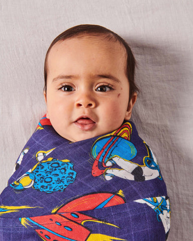 Outer Space Bamboo Swaddle
