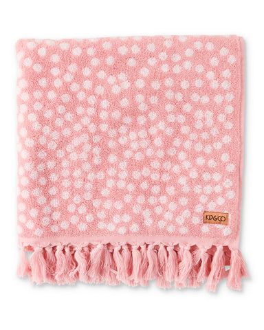 Strawberry Lamington Terry Bath Towel