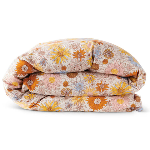 Sunflower Happy Organic Cotton Quilt Cover (US)